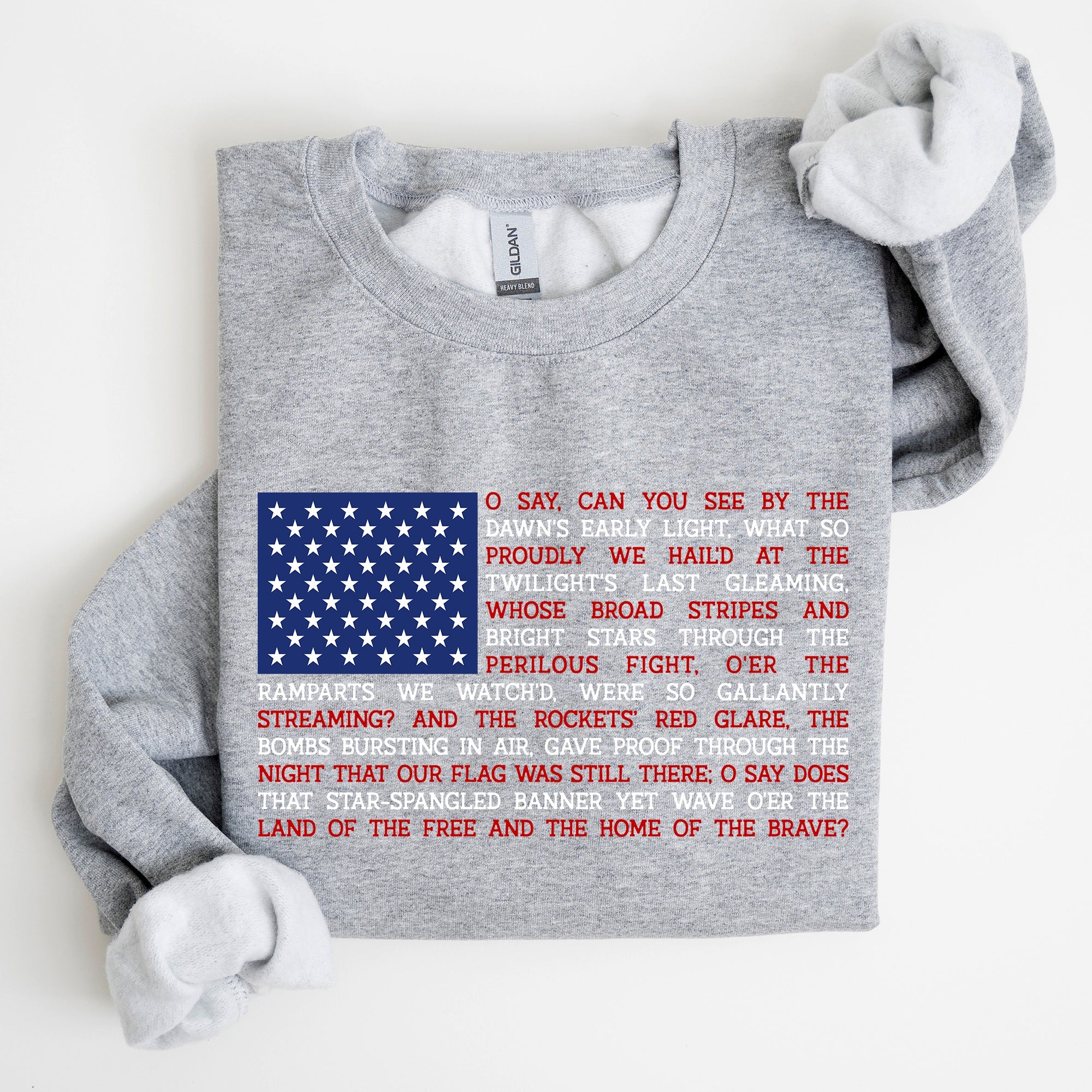 American Flag, Anthem, Patriotic, 4th of July Sweatshirt
