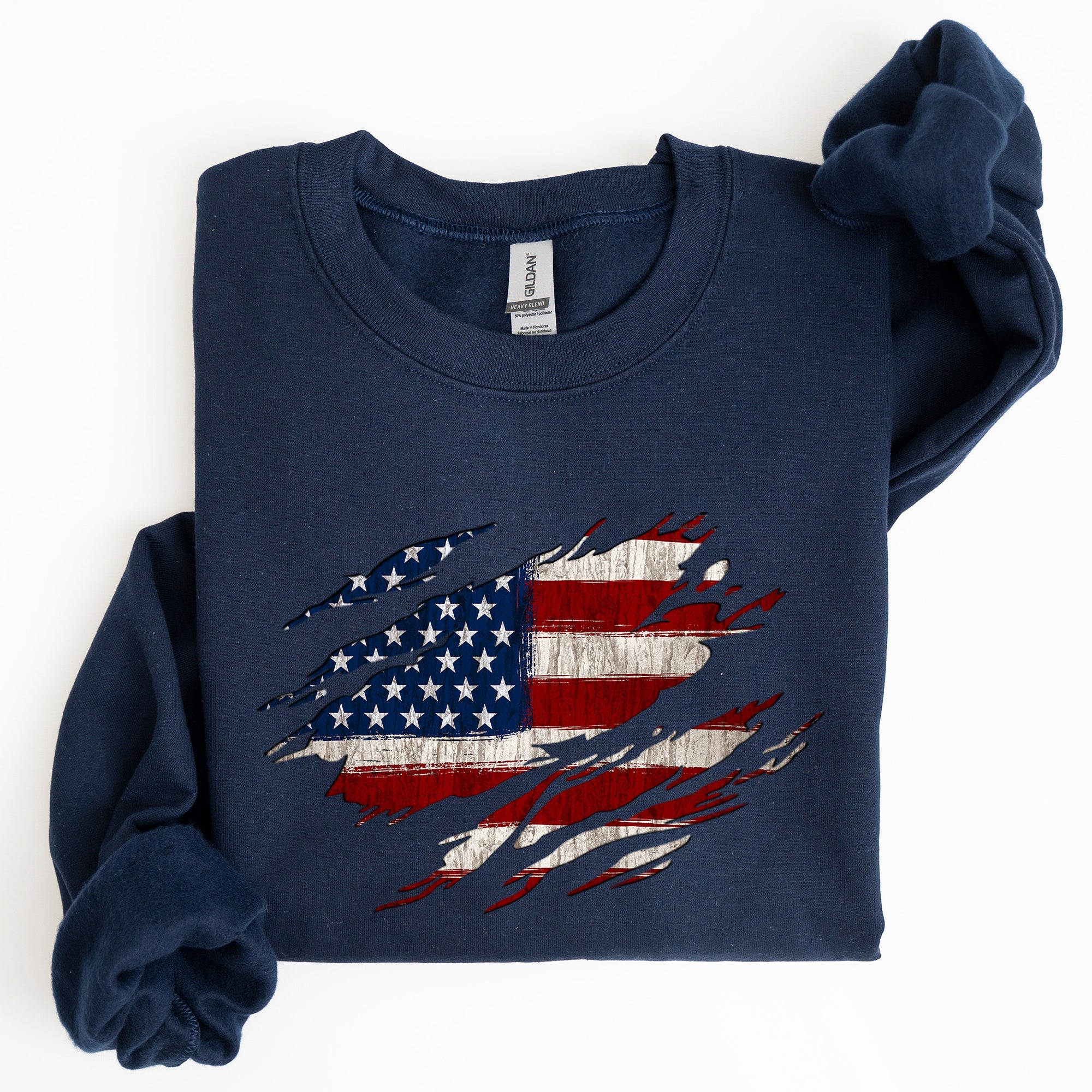 American Flag, Patriotic, 4th of July Sweatshirt