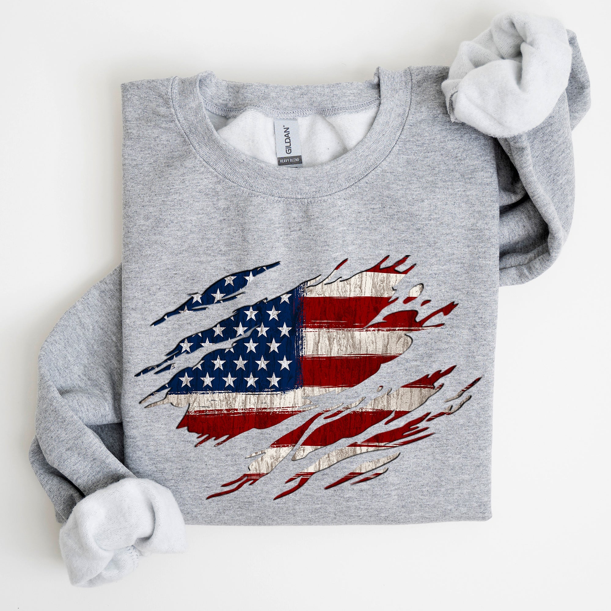 American Flag, Patriotic, 4th of July Sweatshirt
