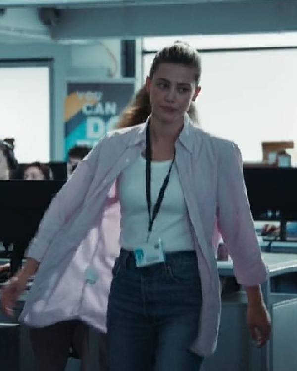 American Sweatshop Lili Reinhart Pink Shirt USA Jackets