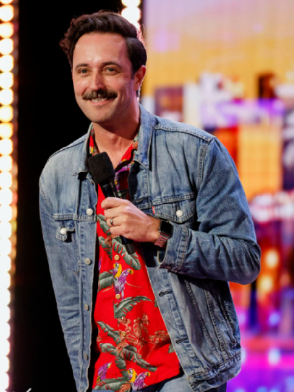 Americas Got Talent S20 Matt O’Brien Banana Leaf Print Shirt Clanton Jacket