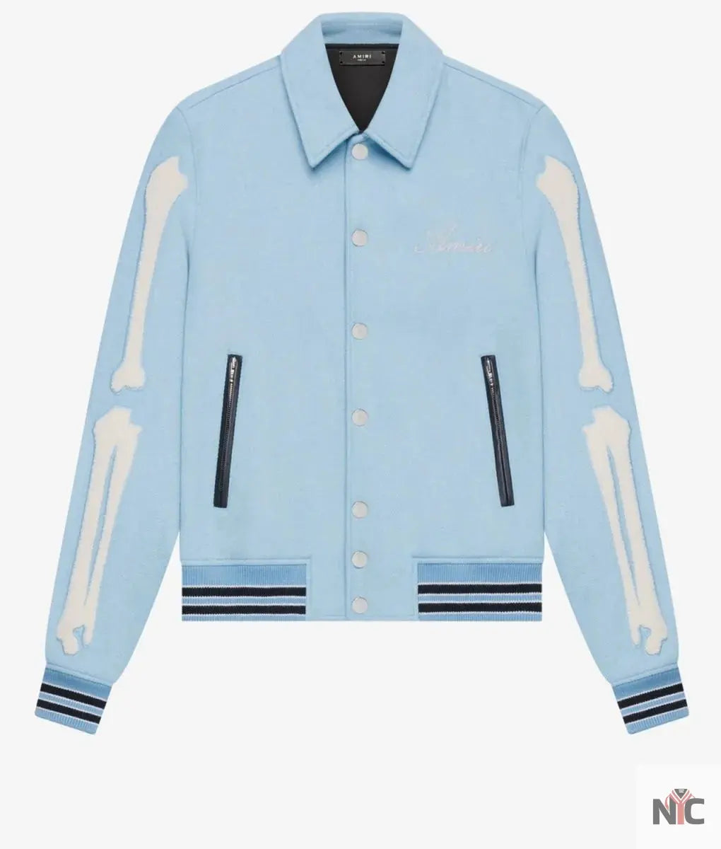 Amiri Bones Letterman Wool Jacket Clanton Jacket