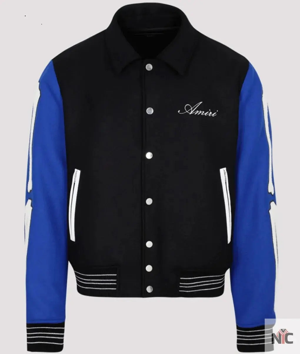 Amiri Bones Letterman Wool Jacket Clanton Jacket