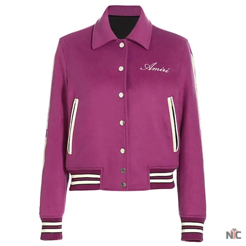 Amiri Bones Letterman Wool Jacket Clanton Jacket