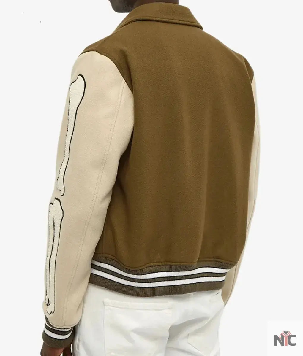 Amiri Bones Letterman Wool Jacket Clanton Jacket