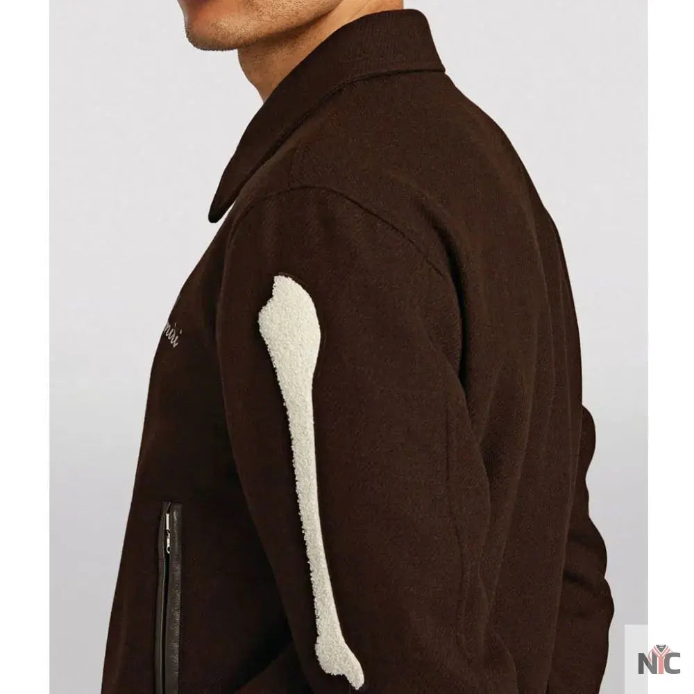 Amiri Bones Letterman Wool Jacket Clanton Jacket