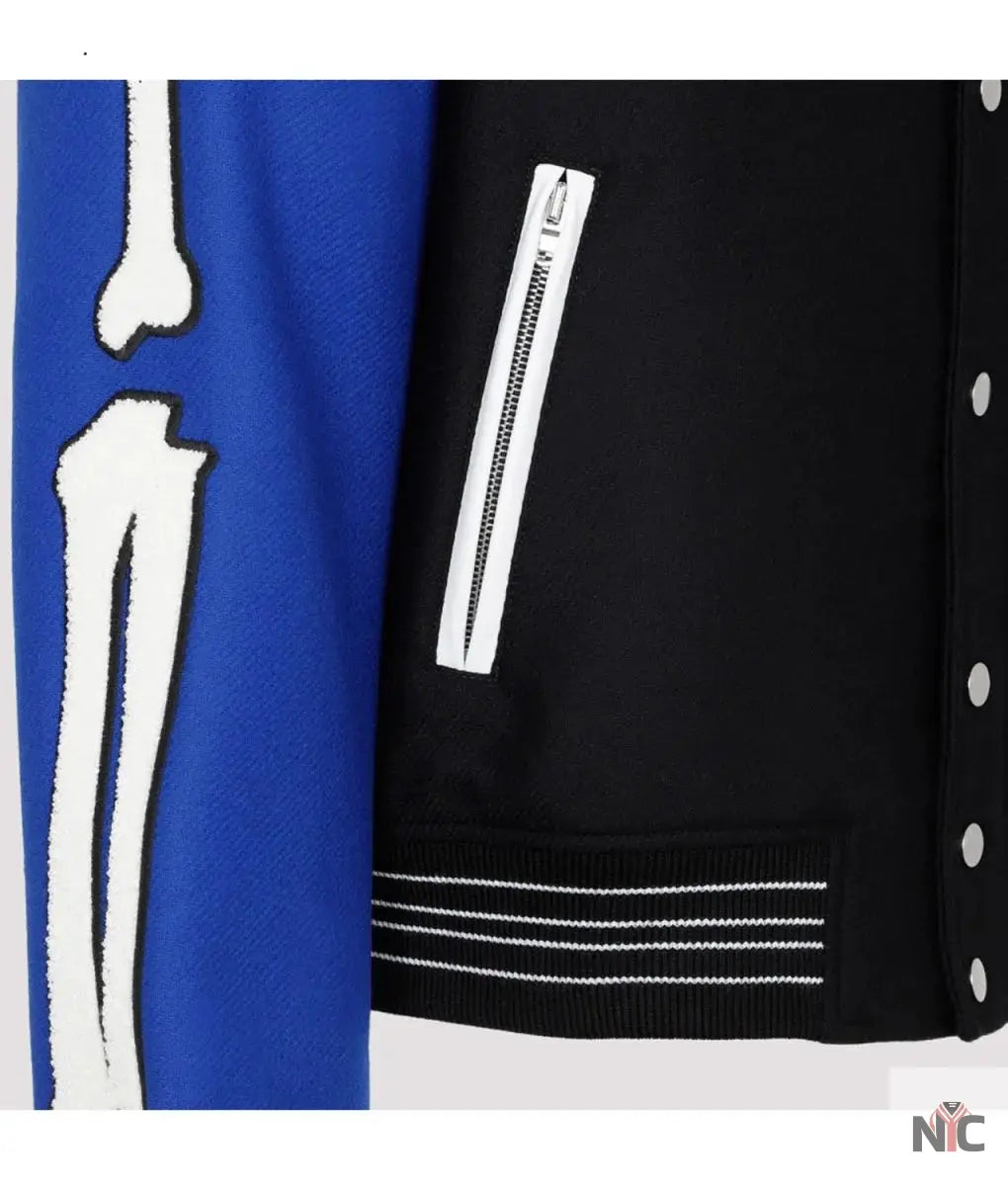 Amiri Bones Letterman Wool Jacket Clanton Jacket