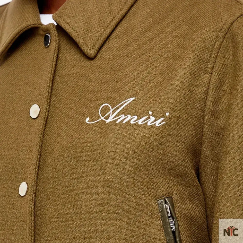 Amiri Bones Letterman Wool Jacket Clanton Jacket