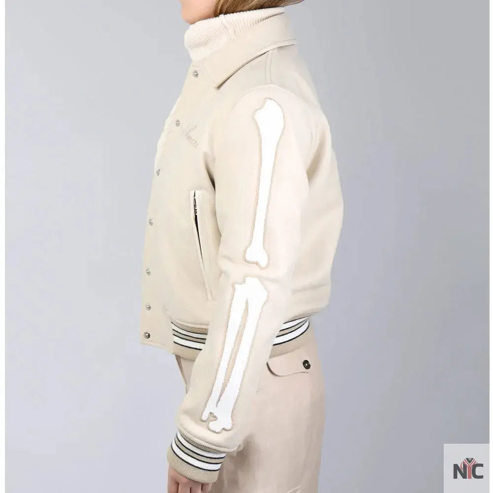 Amiri Bones Letterman Wool Jacket Clanton Jacket
