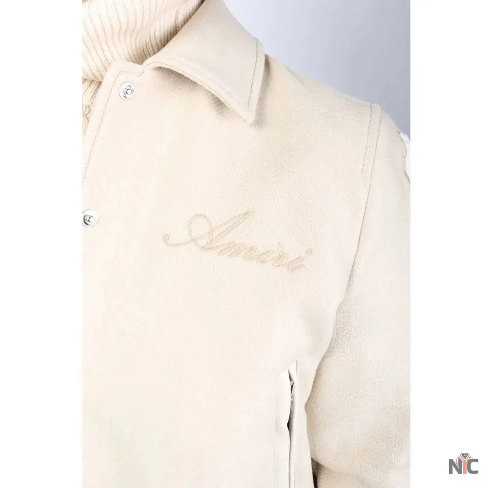 Amiri Bones Letterman Wool Jacket Clanton Jacket