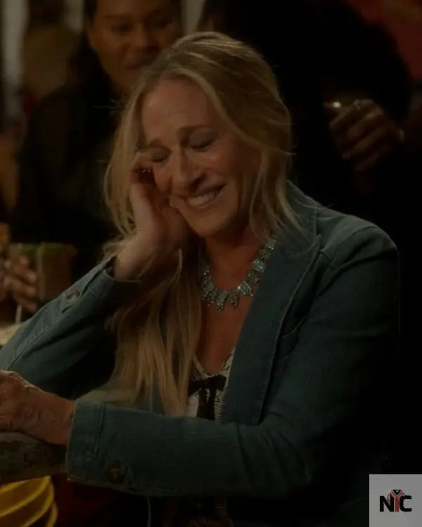 And Just Like That S03 Sarah Jessica Parker Denim Blazer Clanton Jacket