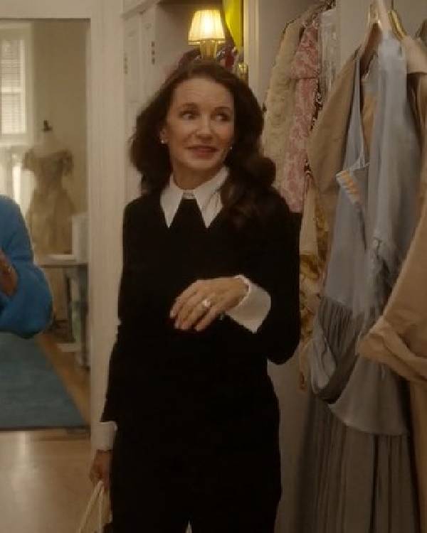 And Just Like That Kristin Davis Collared Sweater Clanton Jacket