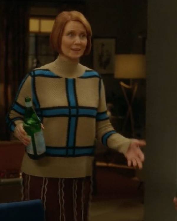 And Just Like That Miranda Hobbs Check Sweater Clanton Jacket