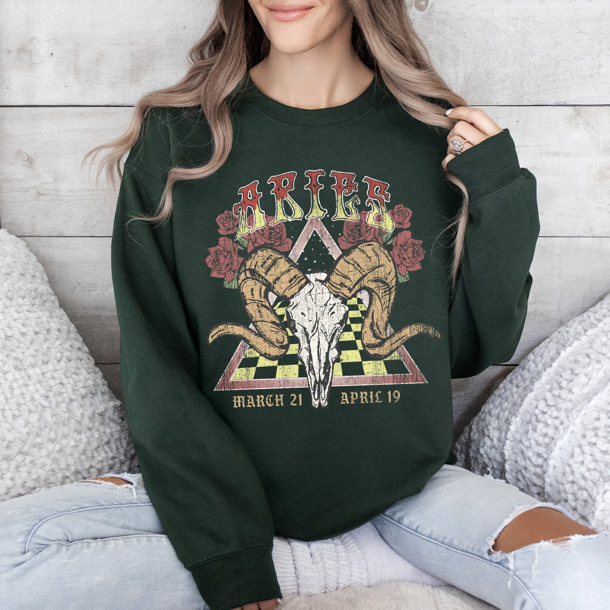 Aries Zodiac, Astrology, Horoscope Sweatshirt