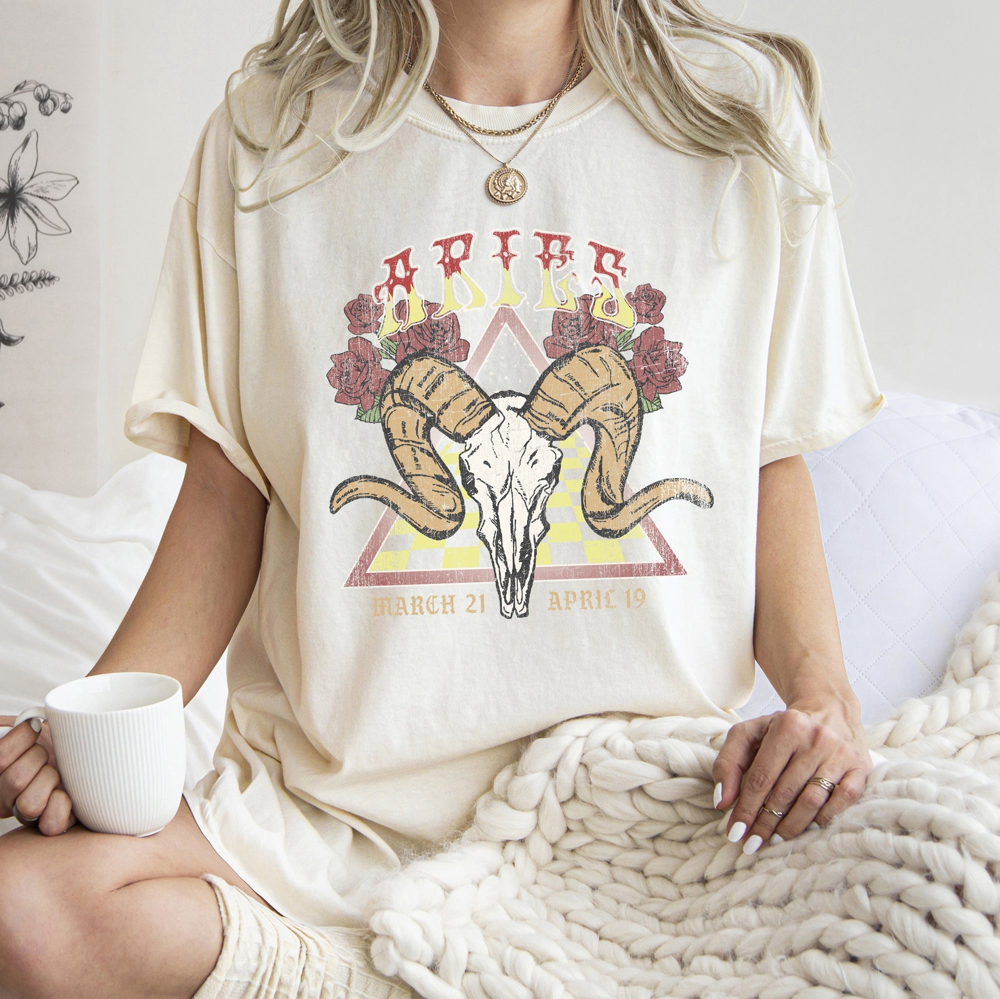 Aries Zodiac Comfort Colors Tees, Horoscope, Astrology