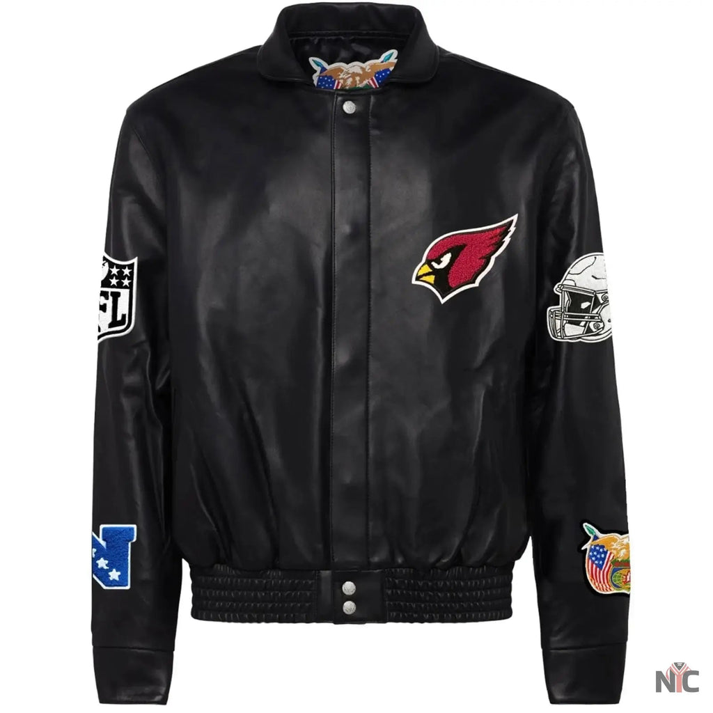 Arizona Cardinals Jeff Hamilton Leather Varsity Jacket Clanton Jacket