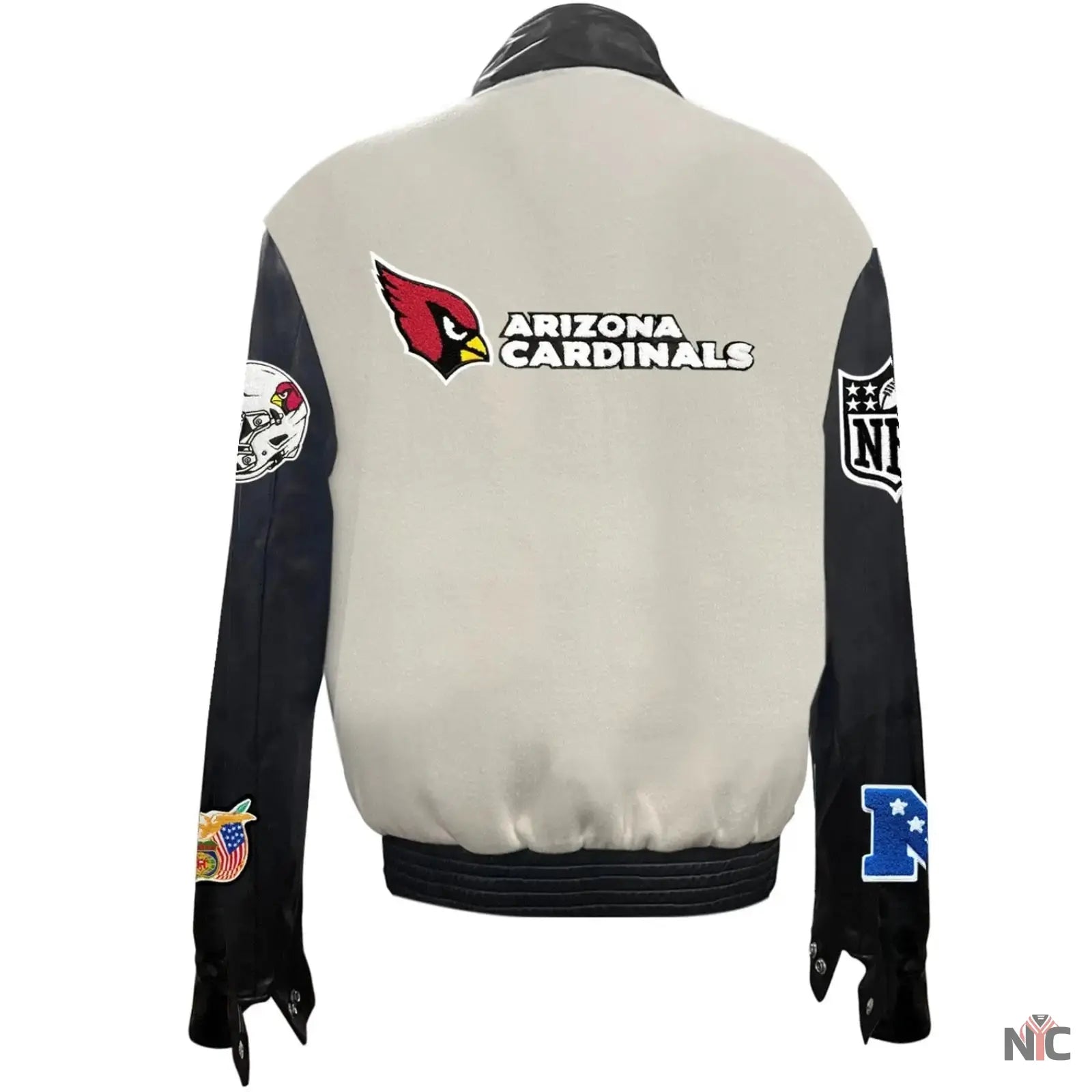 Arizona Cardinals Jeff Hamilton Wool and Leather Jacket Clanton Jacket