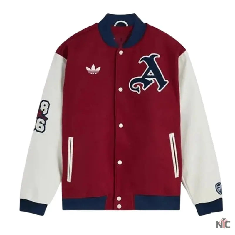 Arsenal Varsity Jacket Clanton Jacket