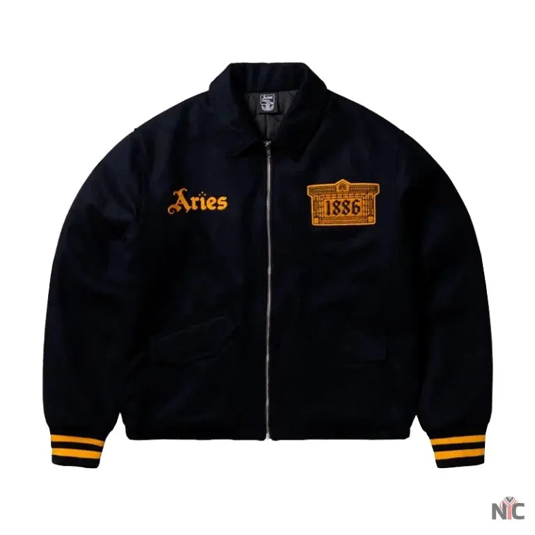 Arsenal X Aries Wool Bomber Jacket Clanton Jacket