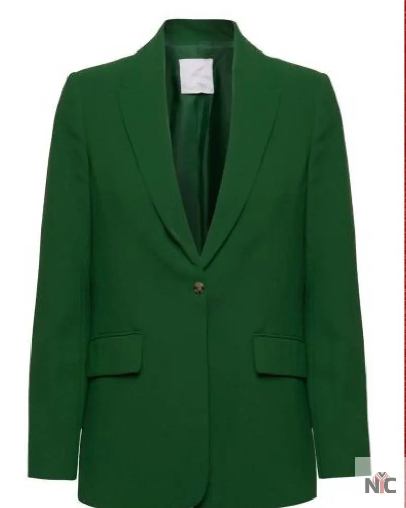 Ashley Newbrough Flipping for Christmas Green Suit Clanton Jacket