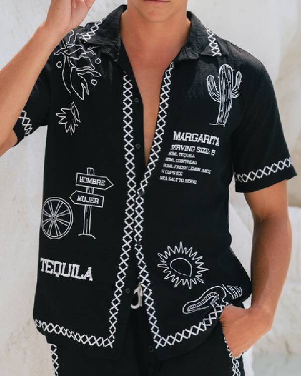 Aussie Shore Callum Hole Black Shirt