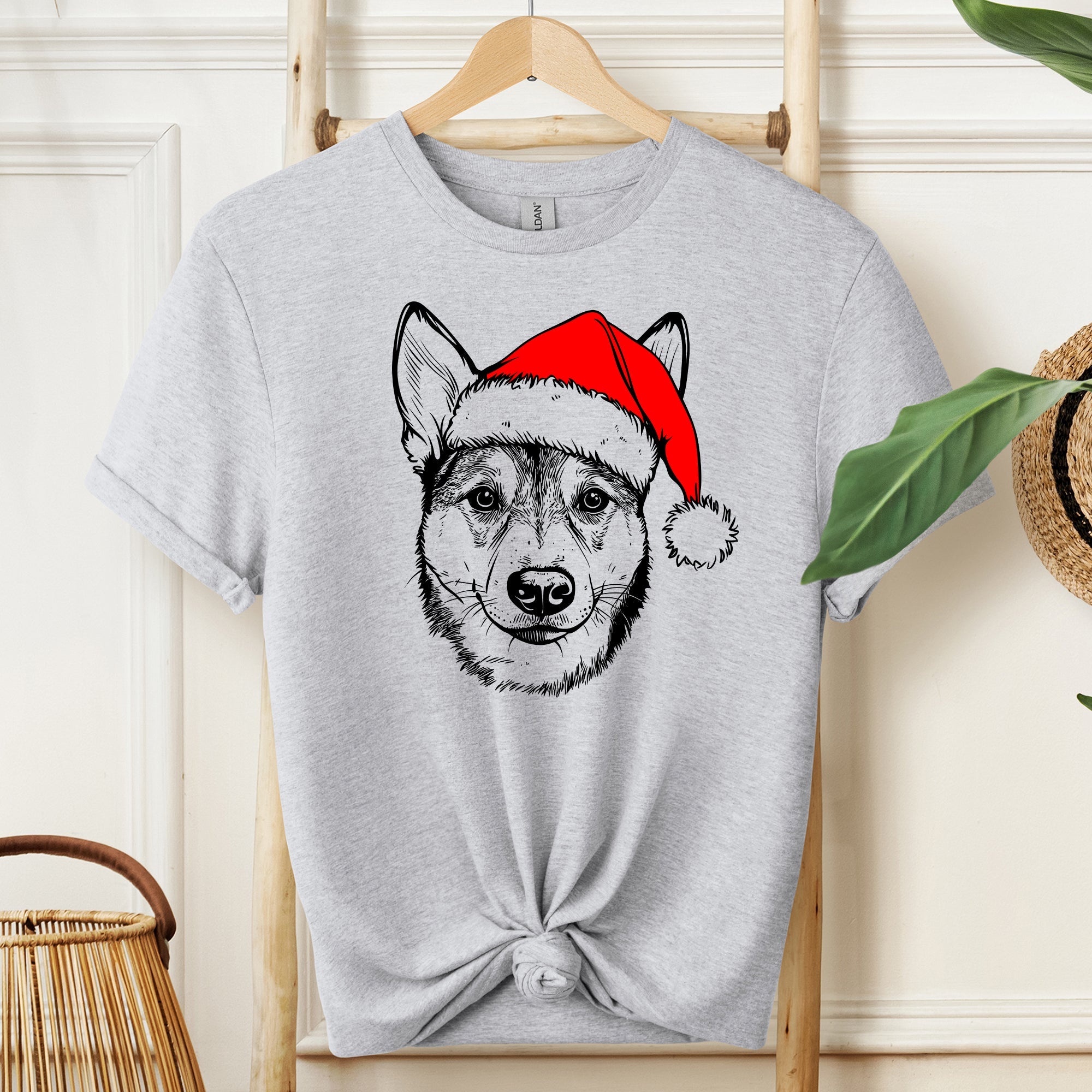 Australian Cattle Dog, Blue Heeler, Santa, Dog, Christmas, Dog Lover, Pet T-Shirt Comfort Colors T-Shirt
