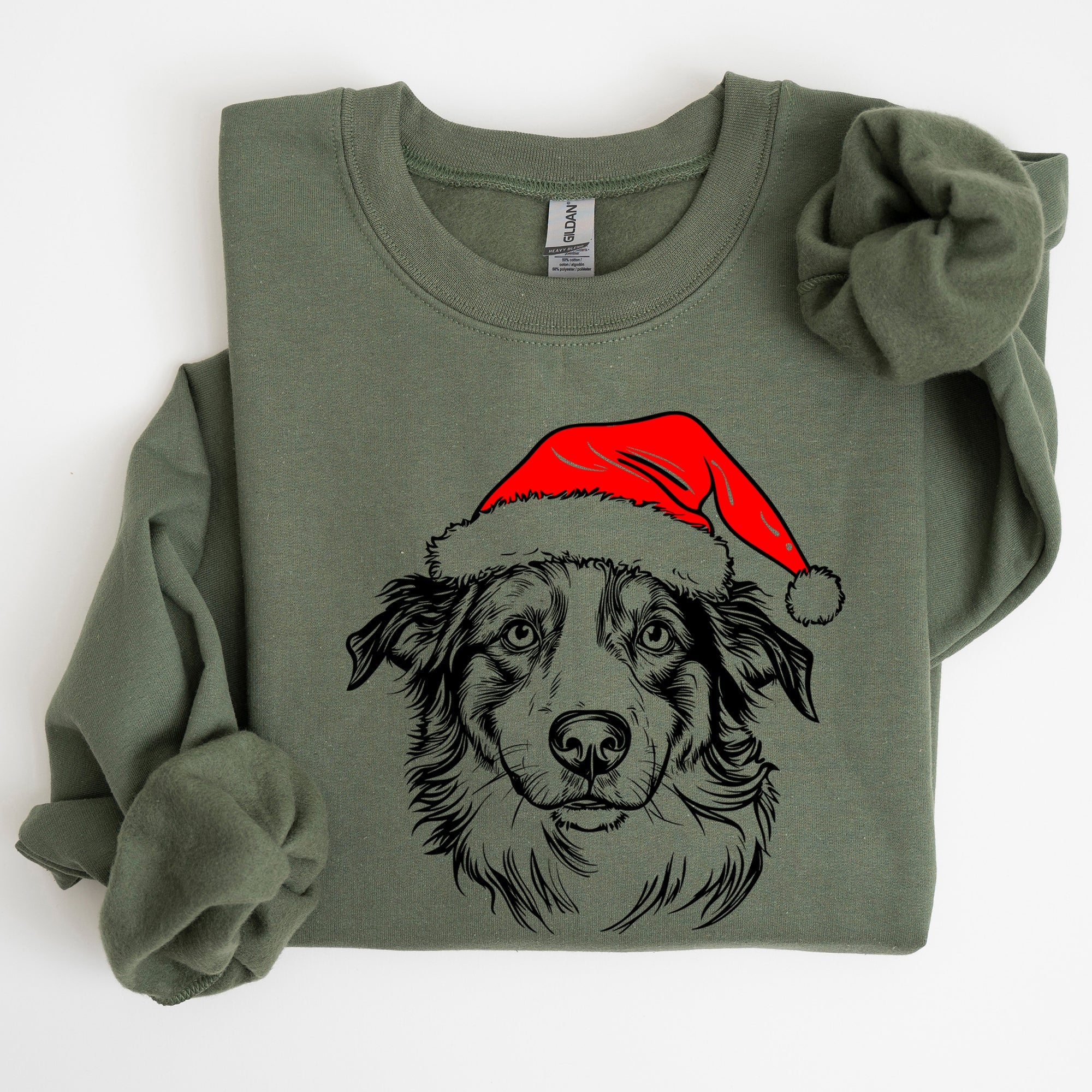 Australian Shepherd, Santa, Dog, Christmas, Dog Lover, Pet Sweatshirt