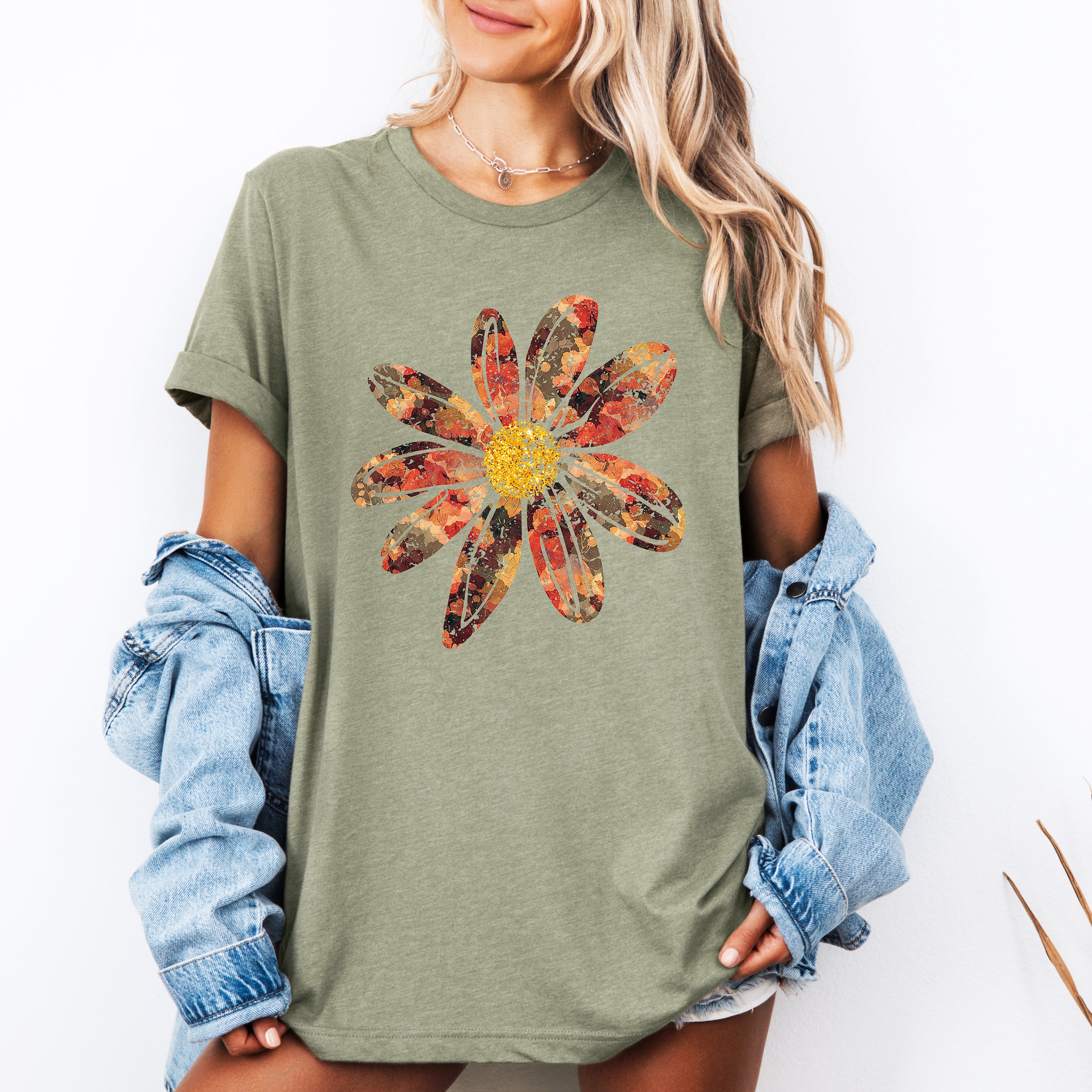 Autumn Flower, Beautiful Fall Floral, Tshirt