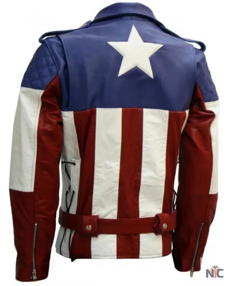 Avenger Hot Version Captain America Leather Jacket Clanton Jacket