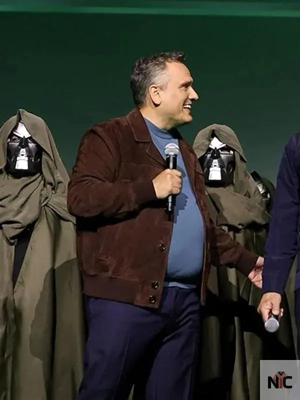 Avengers Doomsday Joe Russo Suede Leather Jacket Clanton Jacket