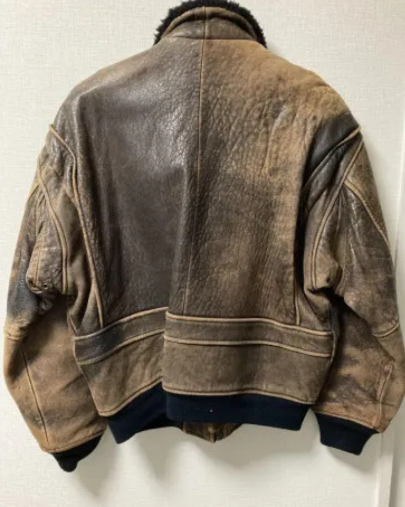 Avirex G-1 Leather Bomber Jacket Clanton Jacket