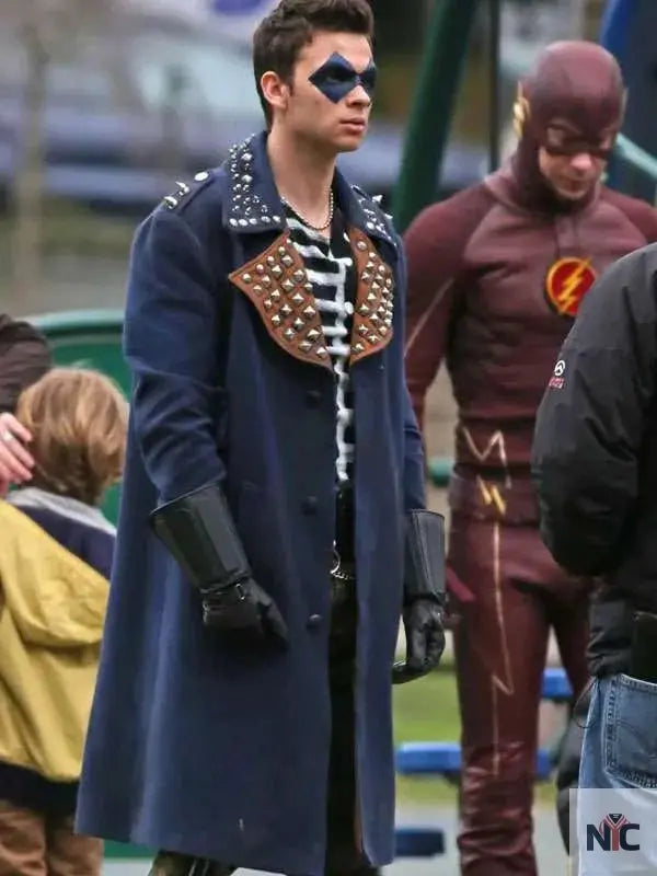 Axel Walker The Flash S04 Blue Coat Clanton Jacket