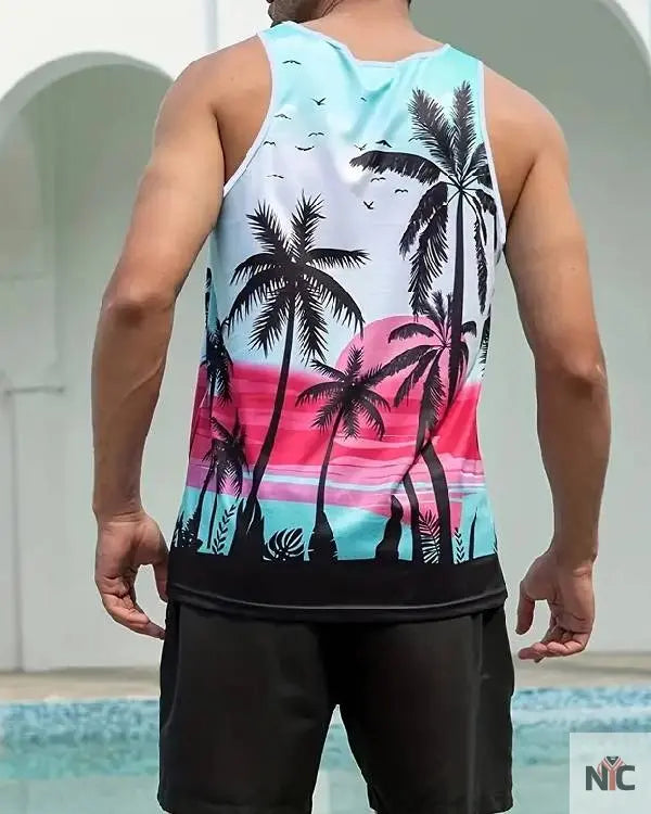 Bachelor in Paradise Jack Lencioni Palm Tree Tank Top Clanton Jacket