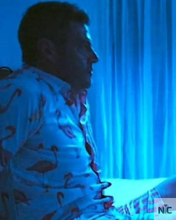 Bachelor in Paradise Jesse Palmer Striped Flamingo Pajamas Clanton Jacket