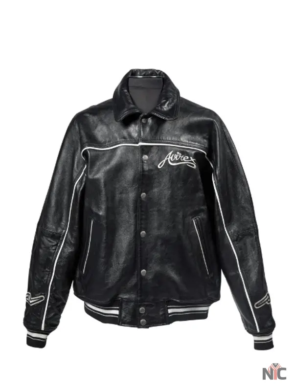 Bad Boy Records Leather Varsity Jacket Clanton Jacket