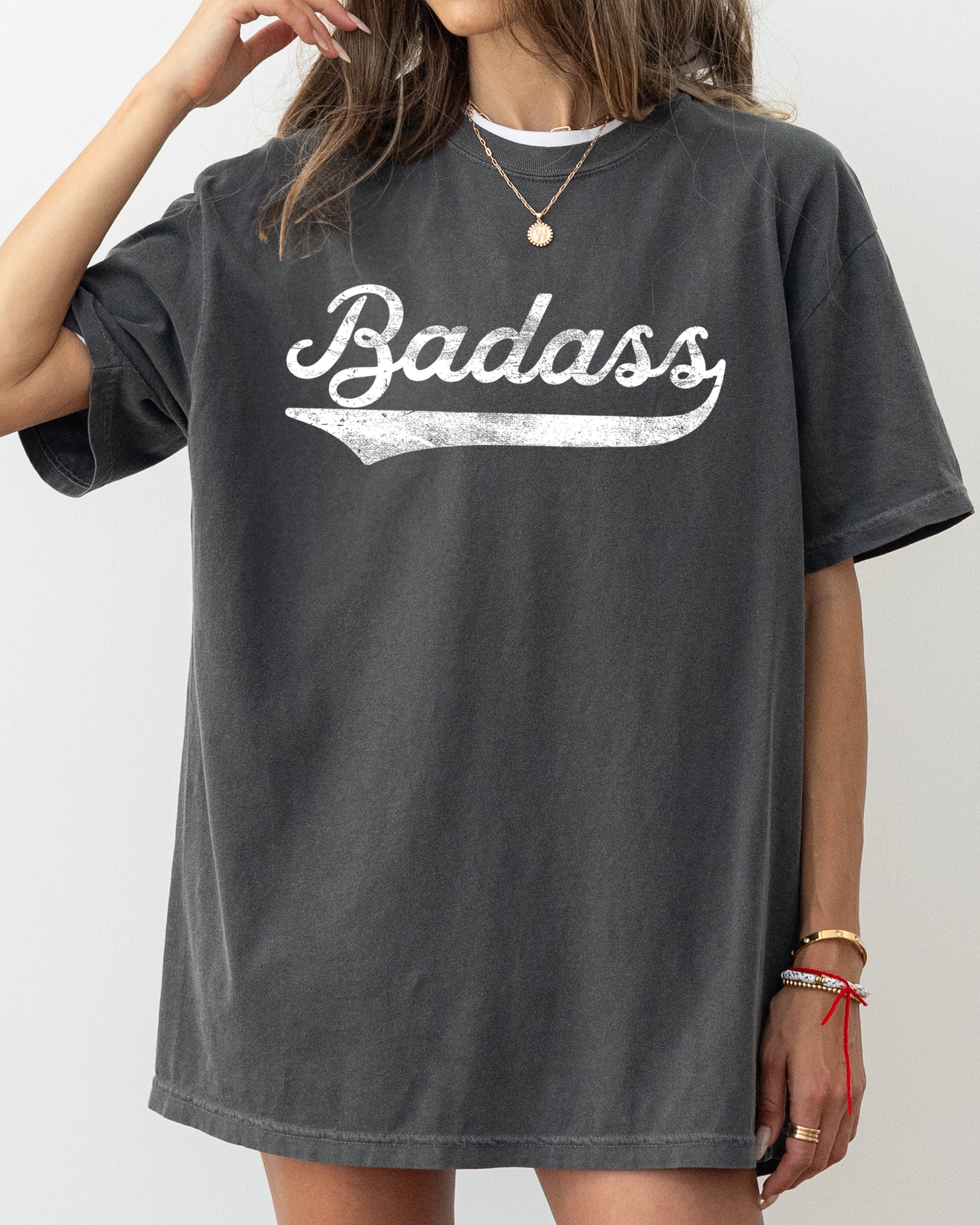 Bad Ass, Vulgar, Funny, Humorous, Retro, Aesthetic Tshirt Comfort Colors T-Shirt