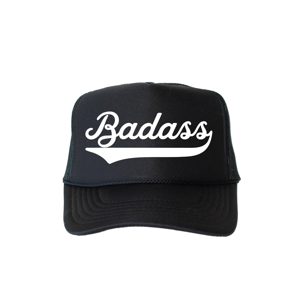 Badass, Sassy, Funny, Black Snapback Trucker Hat