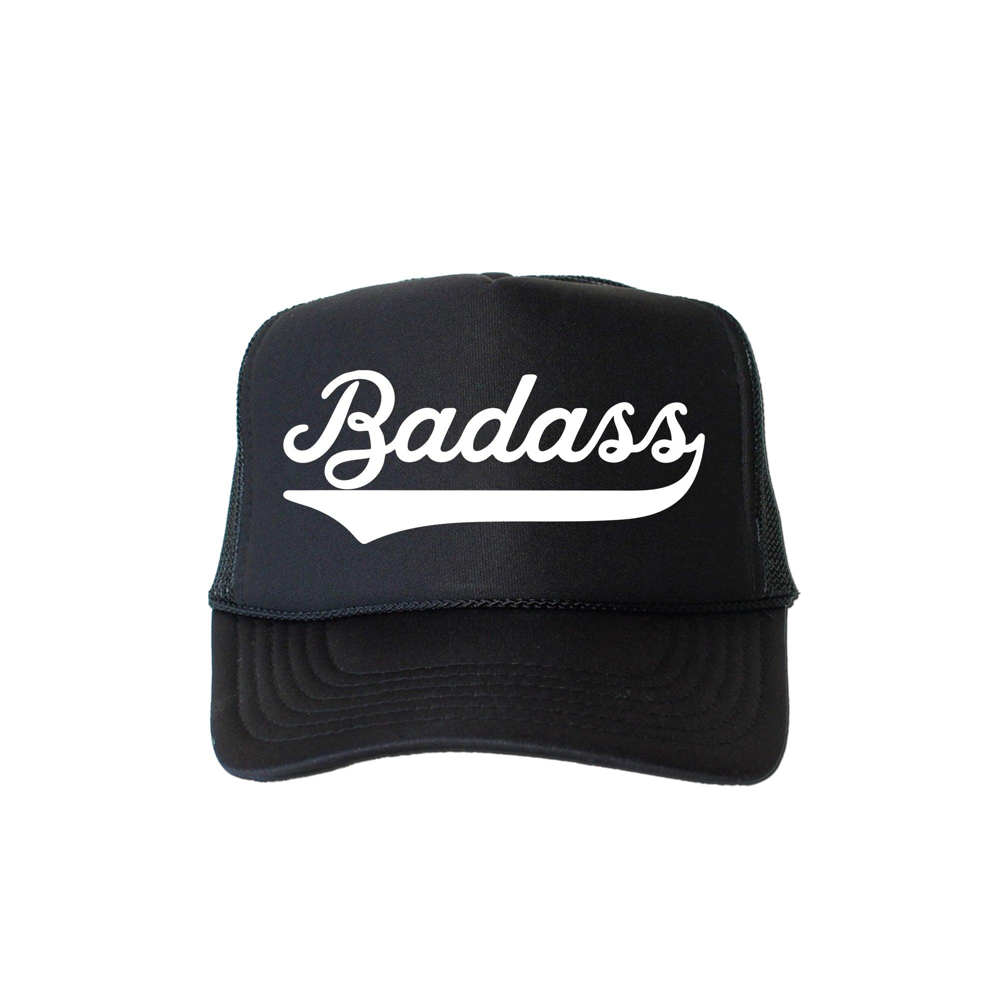 Badass, Sassy, Funny, Black Snapback Trucker Hat