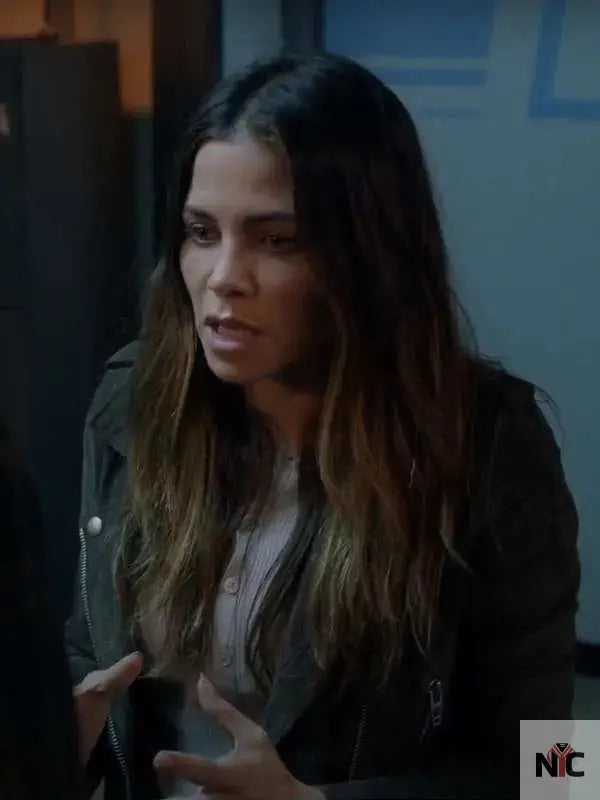 Bailey Nune The Rookie Green Leather Jacket Clanton Jacket