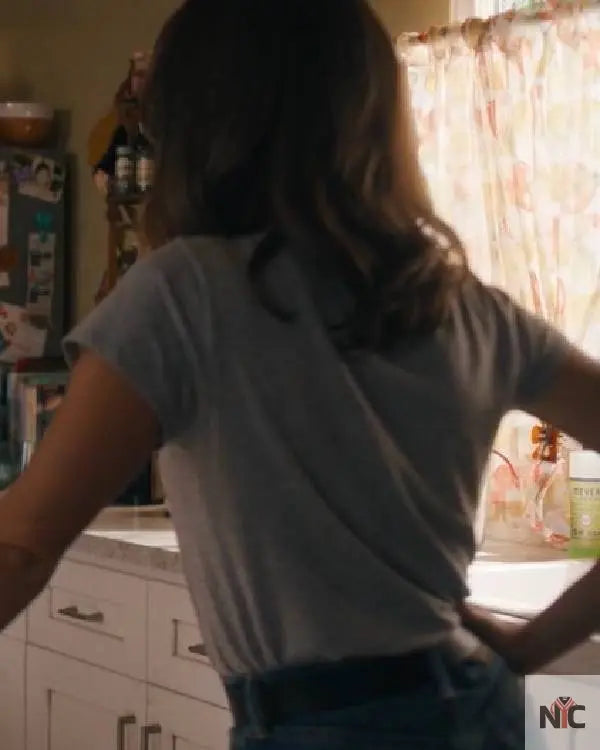 Ballard S01 Maggie Q Grey Shirt Clanton Jacket