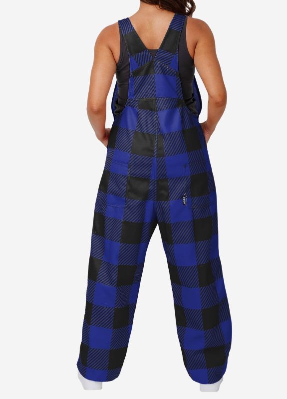 Baltimore Ravens Plaid Bib Overalls