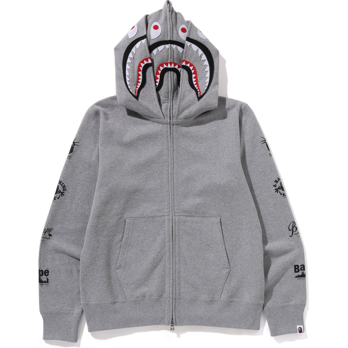 Bape Us Double Shark Full Zip Hoodie Mens - Trendy Layer