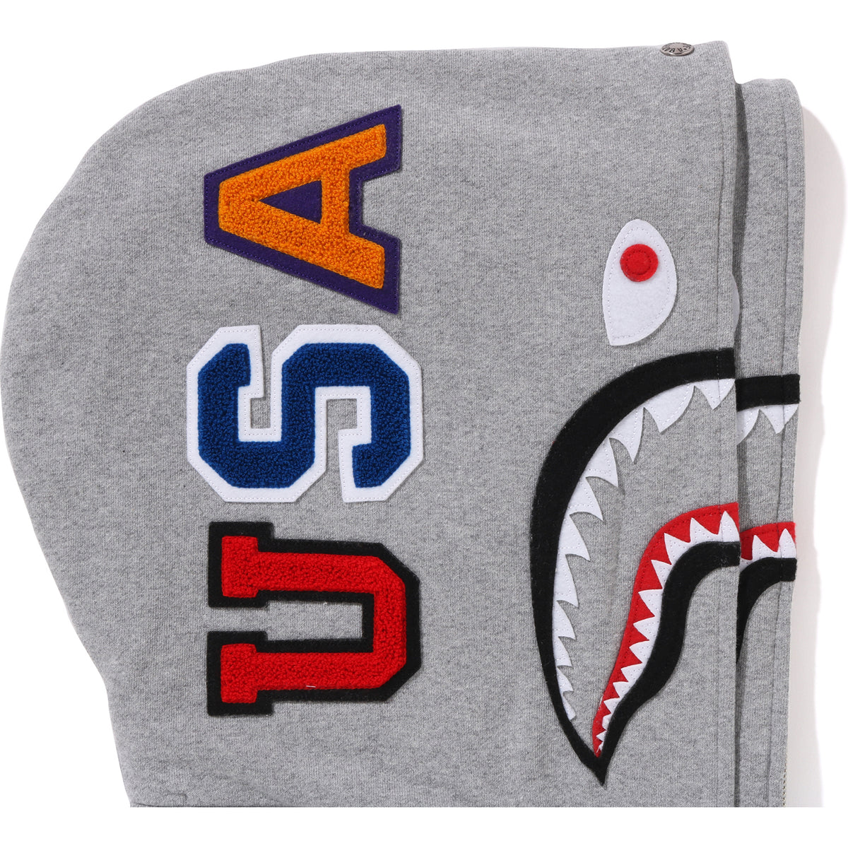 Bape Us Double Shark Full Zip Hoodie Mens - Trendy Layer