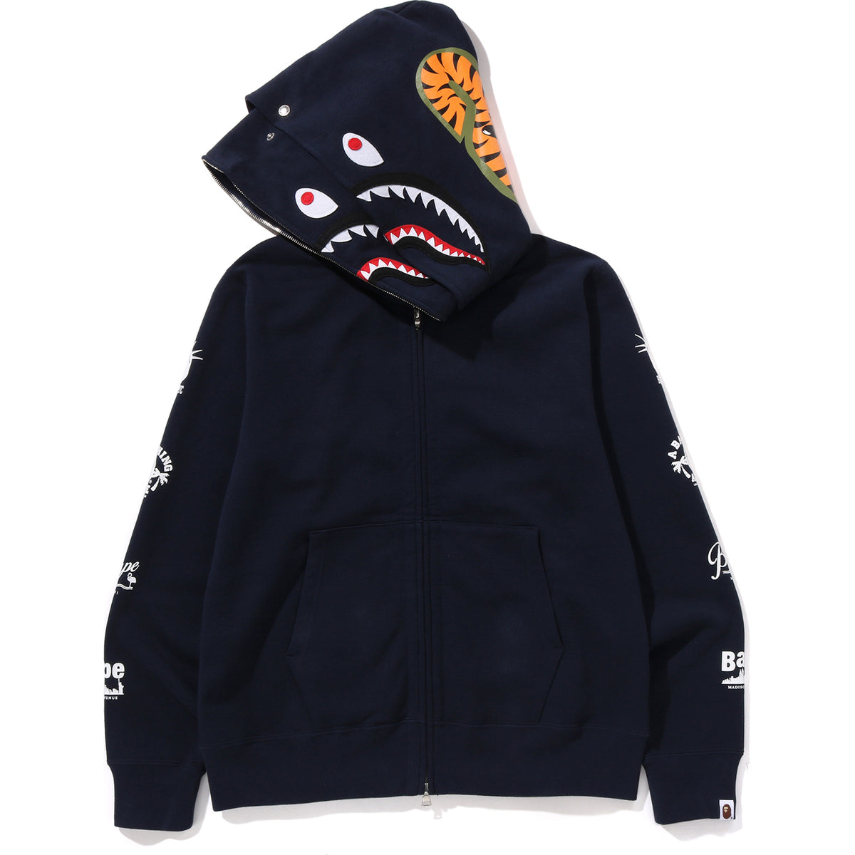 Bape Us Double Shark Full Zip Hoodie Mens - Trendy Layer