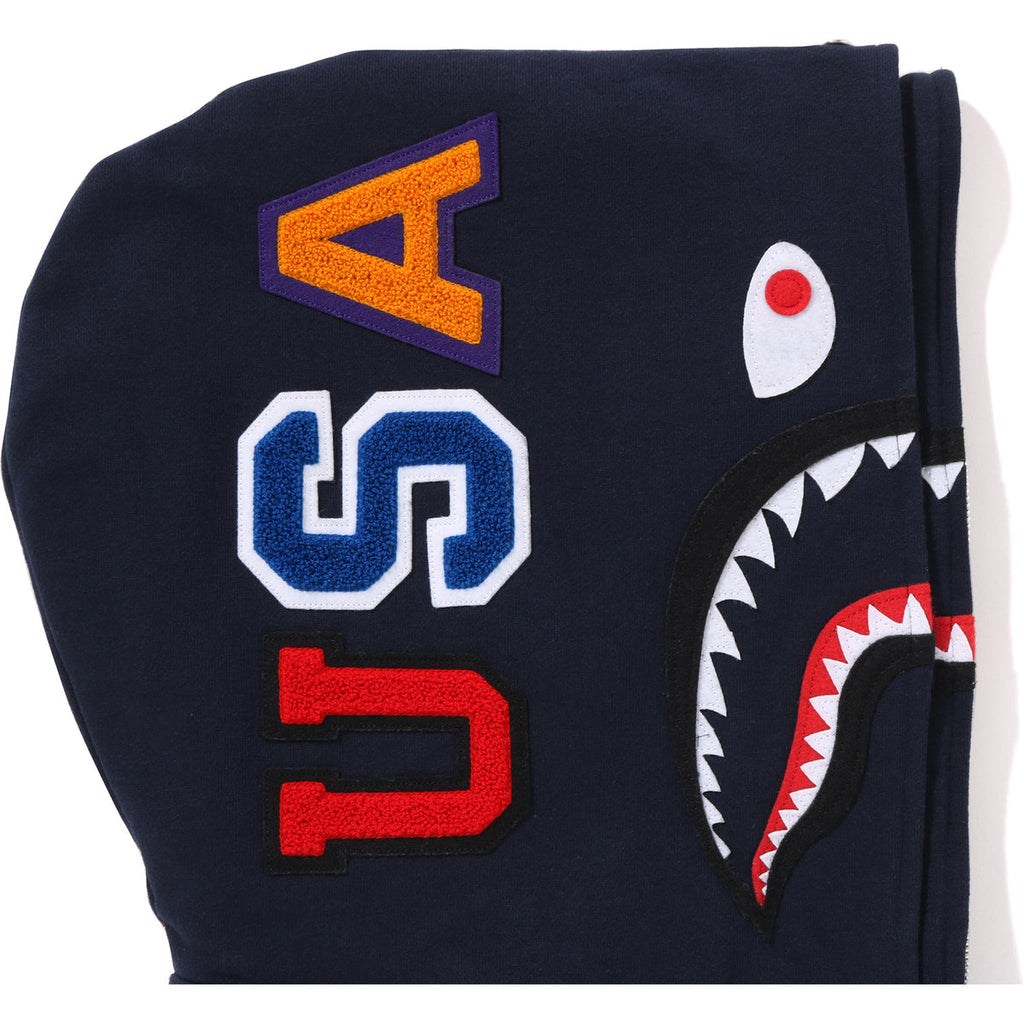 Bape Us Double Shark Full Zip Hoodie Mens - Trendy Layer