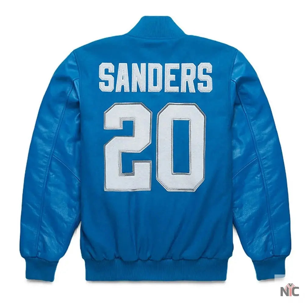 Barry Sanders Detroit Lions Jacket Clanton Jacket
