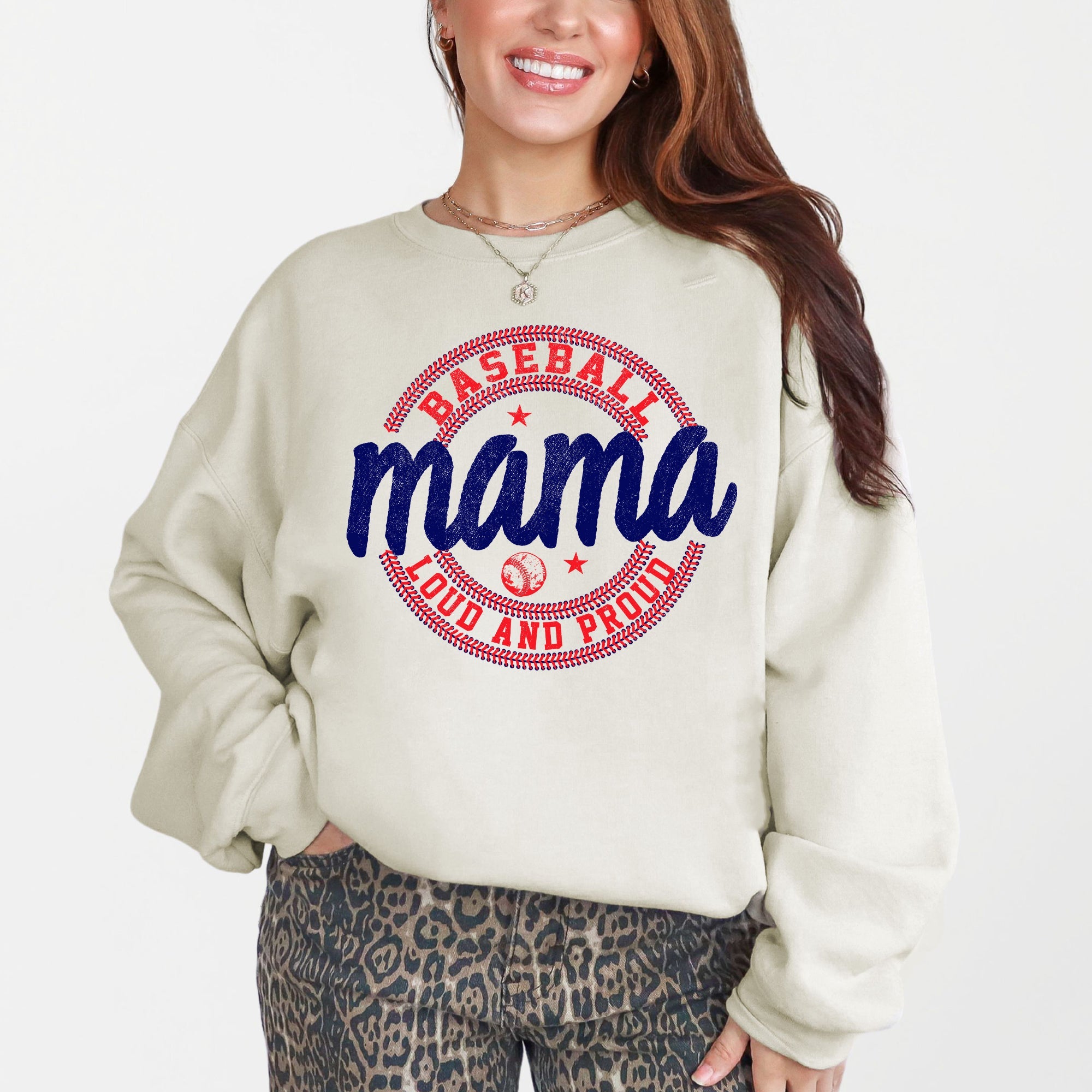 Baseball Mama, Loud and Proud, Sports, Mother's Day Sweatshirt