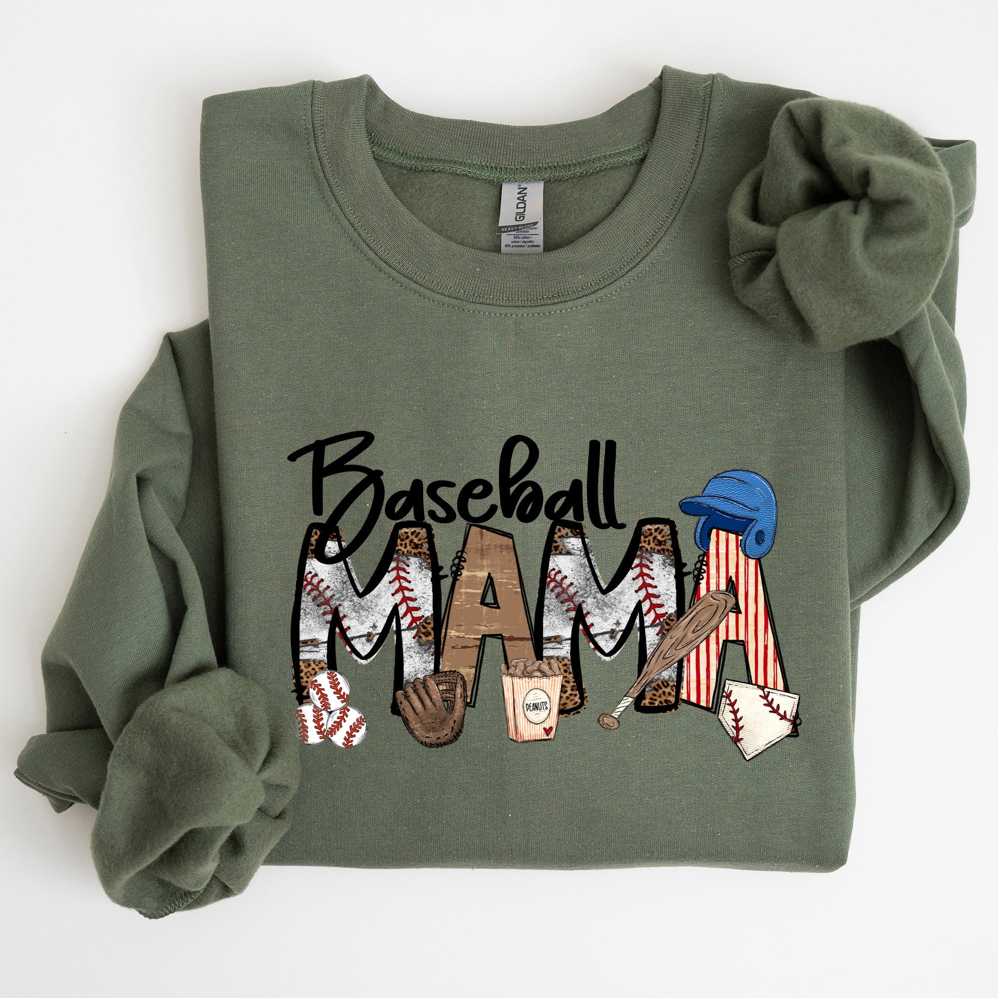 Baseball Mama, Sports, Mother's Day Sweatshirt