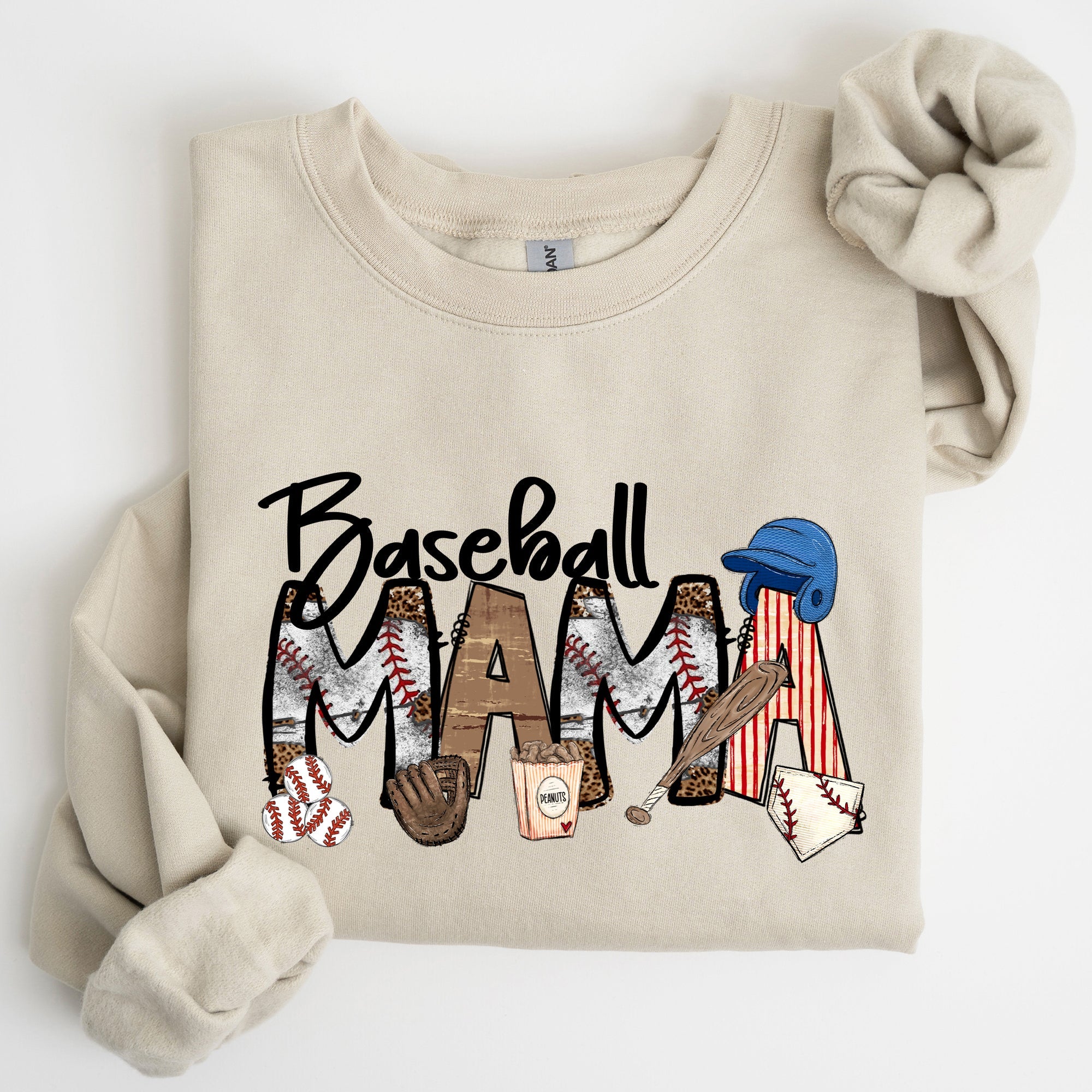 Baseball Mama, Sports, Mother's Day Sweatshirt