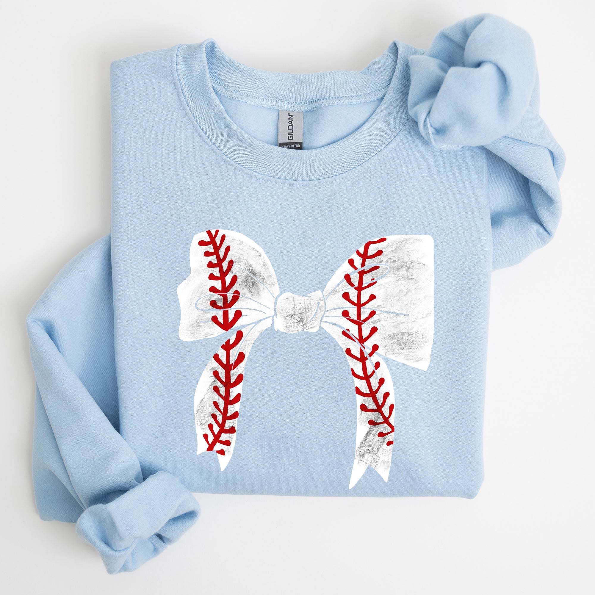 Baseball, Bow, Mom, Mother's Day Sweatshirt